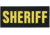 Shellback Tactical Sheriff ID Placard, Hook Back, 2 x 5in?h, Gold on Black, One Size Fits Most SBT-X213230-SH-GB
