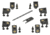 SKB Cases Panel Mount Kit Panel Mount Clip Kit, 3I-PMCK