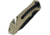 Smith &amp; Wesson M&amp;P Linerlock Assisted Opening Folding Knife, 3.25in Black Partially Serrated SS Tanto Blade, Tan Rubberized Aluminum Handle, 4.63in Closed, Belt/Cord Cutter, Pocket Clip, 1100076