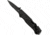 SOG Specialty Knives & Tools Escape Folding Knife, 3.4in, 9Cr18MoV Blade, Clip Point, Black, Anodized Aluminum 6061-T6 Handle, Hardcased Black Finish, SOG-FF25-CP