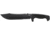 SOG Specialty Knives &amp; Tools Jungle Primitive Folding Knife, 9.5in, 8Cr13MoV Blade, Clip Point, Black, Kraton Handle, Black, SOG-F03TN-CP