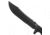 SOG Specialty Knives &amp; Tools Jungle Primitive Folding Knife, 9.5in, 8Cr13MoV Blade, Clip Point, Black, Kraton Handle, Black, SOG-F03TN-CP