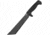 SOG Specialty Knives &amp; Tools SOGFari Machete Fixed Blade Knife, 10in, 3Cr13 Blade, Tanto, Black, Kraton Handle, Black, SOG-MC04-N