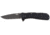 SOG Specialty Knives &amp; Tools Twitch II Folding Knife, 2.65in, AUS-8 Blade, Drop Point, Black, Anodized Aluminum 6061-T6 Handle, Black, SOG-TWI12-CP