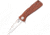 SOG Specialty Knives &amp; Tools Twitch II Folding Knife, 2.65in, AUS-8 Blade, Drop Point, Brown, Rosewood Handle, Silver, SOG-TWI17-CP