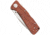 SOG Specialty Knives &amp; Tools Twitch II Folding Knife, 2.65in, AUS-8 Blade, Drop Point, Brown, Rosewood Handle, Silver, SOG-TWI17-CP