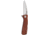SOG Specialty Knives &amp; Tools Twitch II Folding Knife, 2.65in, AUS-8 Blade, Drop Point, Brown, Rosewood Handle, Silver, SOG-TWI17-CP