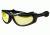 Sos Gripz Riders / Spider Sunglasses, Frame - Shiny Black Tr-90 / Lens - Pc Z87.1, Yellow-fm