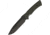Spartan Blades Damysus Fixed Blade Green Knife, 5.5 black powder coated 1095 Cro-Van carbon steel, OD green canvas micarta handle, SBSL003BKGR
