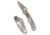 Spyderco Bug Folding Knife, 1.26in, 12C27, Wharncliffe Blade, Nickel/Abalone, Silver Handle, C133AP