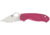 Spyderco Para 3 Lightweight Folding Knife, 2.93in, CTS BD1N, Satin Plain Leaf Blade, FRN Pink Handle, C223PN