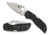 Spyderco Chaparral Folding Knife, 2.8in, CTS XHP, Serrated Leaf Blade, FRN Black Handle, C152SGY