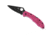 Spyderco Delica 4 Flat Ground Pink, CPM S30V Steel, Black Blade PlainEdge, Pink, C11FPPNS30VBK