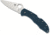 Spyderco Delica 4 Folding Knife, 2.9 in, K390 Steel, Leaf Blade, FRN Handle, Blue, C11FPK390