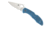 Spyderco Delica4 Lightweight Blue FRN Handle, Flat Ground FE Blade Fold Knife C11FPBL