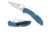 Spyderco Delica4 Lightweight Blue FRN Handle, Flat Ground FE Blade Fold Knife C11FPBL