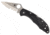 Spyderco Delica4 Lightweight FRN Handle, Partially Serrated Blade Folding Knife, Black, C11PSBK
