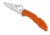 Spyderco Delica4 Lightweight Orange FRN Handle, Flat Ground FE Blade Fold Knife C11FPOR