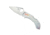 Spyderco Dragonfly SS Tattoo FE Blade Folding Knife, 2.32in, VG-10, Leaf Blade, Stainless Steel Handle, C28PT