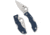 Spyderco Ladybug 3 Lightweight Folding Knife, 1.93in, CPM SPY27, Leaf Blade, Satin Finish, Silver, FRN Blue Handle, LPCBL3