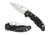 Spyderco Manix2 Black FRCP PlainEdge Folding Knife C101PBK2