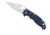 Spyderco Manix 2 Lightweight Folding Knife, 3.39in, Plain Edge, CPM S110V, Drop Point Blade, FRCP, Dark Blue Handle C101PDBL2