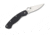 Spyderco Military Folding Knife, Black G-10 Handle, FE Blade, Left Handed, C36GPLE