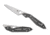 Spyderco NAND Folding Knife, 3.19 in, M398, Grey, Titanium, C270TIP