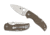 Spyderco Native 5 Folding Knife, 2.95 in, CPM CRU-WEAR Steel, Brown, Micarta, C41MPCW5