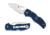 Spyderco Native 5 Lightweight Folding Knife, 2.95in, CPM S110V, Drop Point, FRN Dark Blue Handle, C41PDBL5