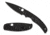 Spyderco Native Chief Lightweight Folding Knife, 4.02in, CTS-BD1N Stainless Steel, Drop Point, Black DLC, Plain, Black, C244PBBK