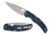 Spyderco Native Chief Lightweight Folding Knife, 4.02in, CPM-SPY27 Stainless Steel, Drop Point, Satin, Plain, Cobalt Blue, C244PCBL