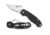 Spyderco Para 3 Folding Knife, Combo Blade, Satin Finish, Black Handle, C223GPS