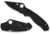 Spyderco Para 3 Lightweight Folding Knife, 2.93in, CTS BD1N, Plain DLC Leaf Blade, Black FRN Handle, C223PBBK