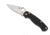 Spyderco Para Military 2 Folding Knife, 3.45 in, CPM S45VN, Black, G-10 Handle, PlainEdge Blade, C81GP2