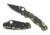 Spyderco ParaMilitary 2 Folding Knife, 3.45 in, CPM S45vn, Camo, G-10 Handle, PlainEdge Black Blade, C81GPCMOBK2