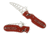 Spyderco P'Kal Trainer Folding Knife, 2.95 in, 440C, Wharncliffe, G-10, Red Handle, FE C103TR