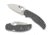 Spyderco Sage 5 Lightweight Folding Knife, 3in, Maxamet Steel, Leaf Blade, FRN Gray Handle, C123PGY