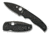 Spyderco Shaman G-10 PlainEdge Folding Knife, Black/Black Blade, C229GPBK