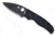 Spyderco Shaman G-10 SpyderEdge Folding Knife, Black/Black Blade, C229GSBK