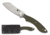 Spyderco Stok Bowie Fixed Blade Knife, 2.95in, 8Cr13MoV Steel, Drop Point Blade, G10 Green Handle, FB50GPOD