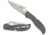 Spyderco Strech 2 XL CPM CRU-WEAR Folding Knife, 3.99in, CRU-WEAR, Plain Blade, Gray G-10 Handle, C258GGYCW
