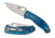 Spyderco Tenacious Folding Knife, 3.35 in, D2, Blue, Titanium, Satin, C122TIBLD2P