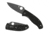 Spyderco Tenacious Folding Knife, 3.39 in, 8Cr13MoV, Black Plain Leaf Blade, Black G-10 Handle, C122GBBKP