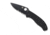 Spyderco Tenacious Folding Knife, 3.39 in, 8Cr13MoV, Black Partially Serrated Leaf Blade, G-10, Black Handle, C122GBBKPS