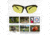 SSP Eyewear Denial Bifocal Shooting Glasses w/ 2.25 Magnification Kit, Black Frame, Amber, Clear And Smoked Lenses, DENIAL 225 KIT