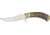 Steel Stag Slim Blade Skinner Fixed Knife, stainless upswept skinner blade, Genuine stag round design handle SS7002