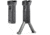 Strike Industries Bipod Grip Polymer, Gray, ARALBIPODGY, Black, One Size, SI-AR-AL-BIPOD-GY