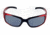 Survival Optics Sunglasses Wraps/Liquid Sunglasses, Metallic Blue/Black Frame, Pc Smoke-fm Lens 3249