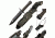 Survivor Fixed Blade, 12in, Stainless Steel Blade, M9 Bayonet Style Military Green Handle HK-56142B